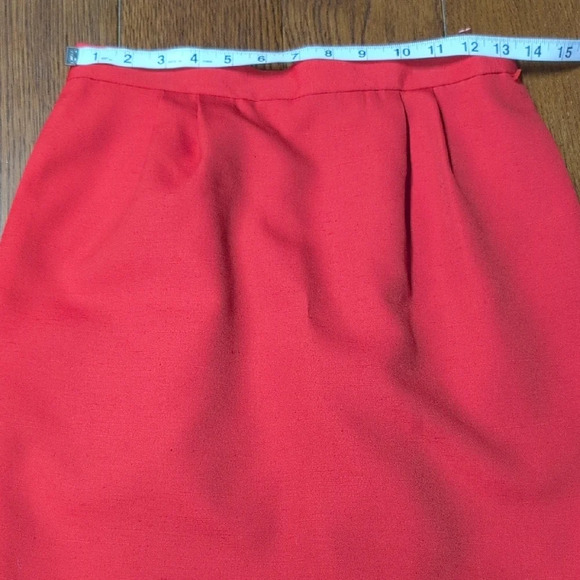 Vintage - CUSTOM Red Blazer and Skirt Suit Set - Picture 7 of 10